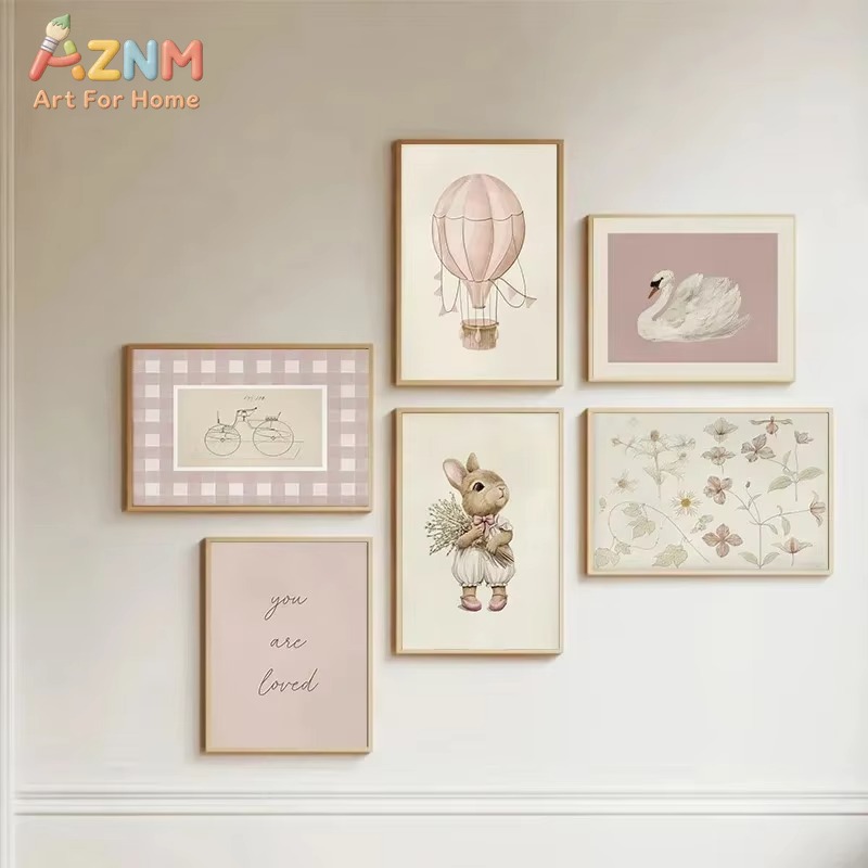 Bunny Nursery Canvas Wall Art  - đánh giá và giá Baby Nursery Frames