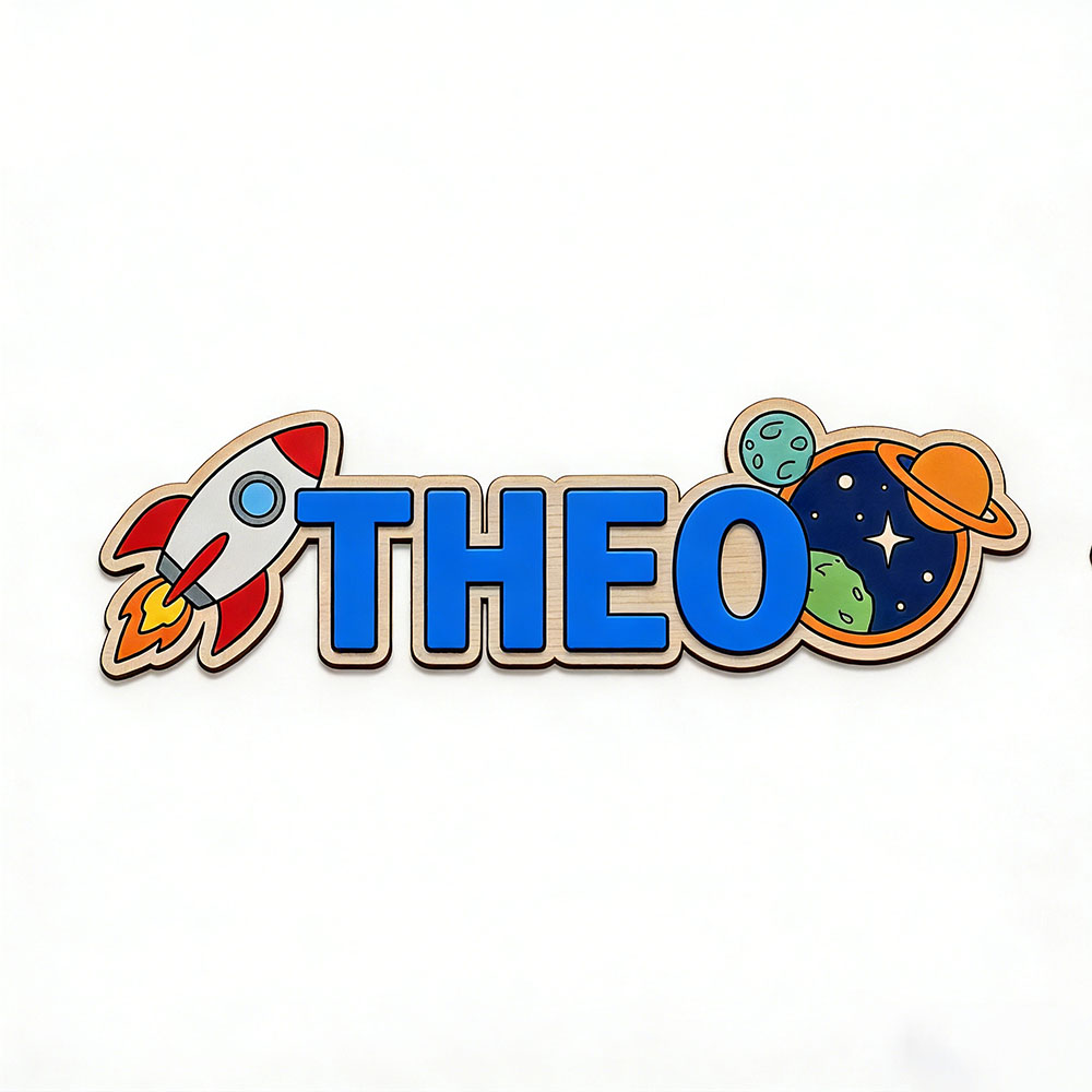 Personalized Space Rocket Name - đánh giá và giá Baby Nursery Boy
