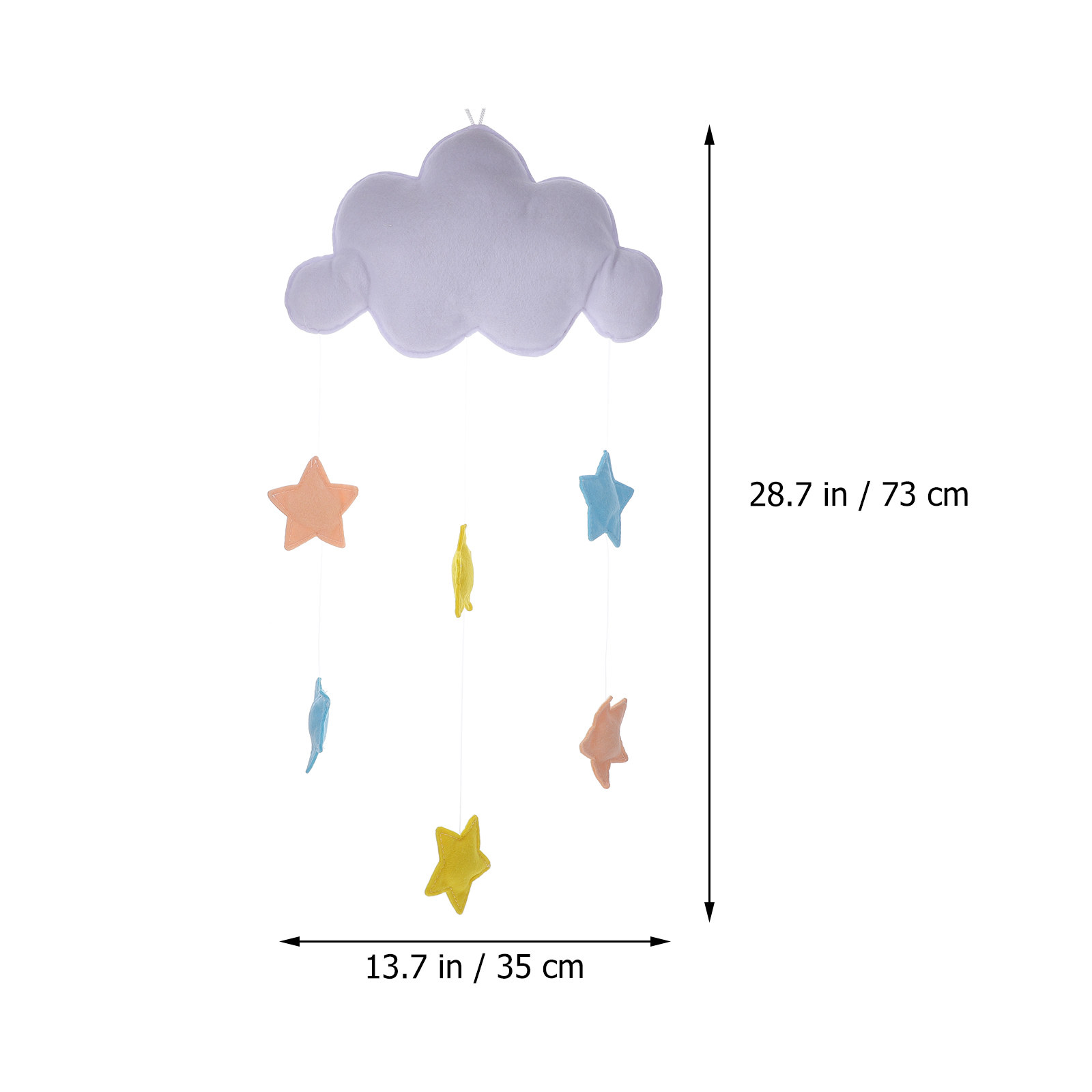 Lovely Cloud Star Felt Wall Ha - đánh giá và giá Baby Nursery Light Fixture