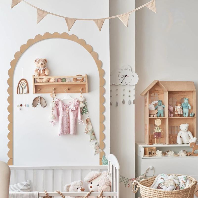 Wood Wall Arch Decor DIY Unfin - đánh giá và giá Baby Nursery Frames